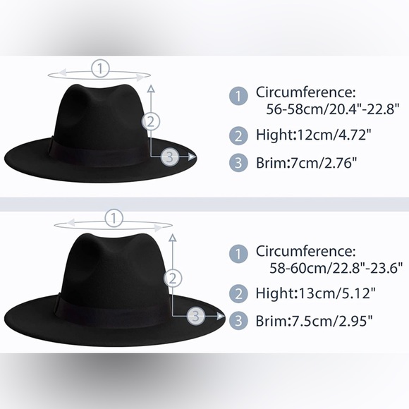 BRAND NEW TRENDY UNISEX WIDE BRIM FEDORA WITH RED UNDERBILL NWT - Picture 2 of 7